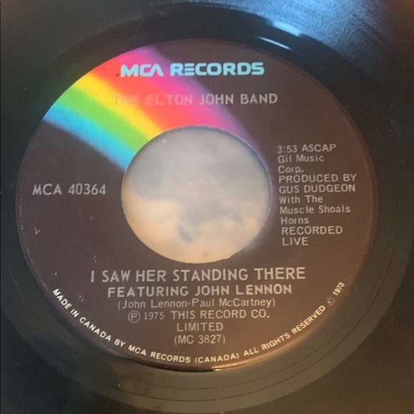 Vintage MCA Records Vinyl Records Set Elton John 45 RPM - Picture 5 of 6